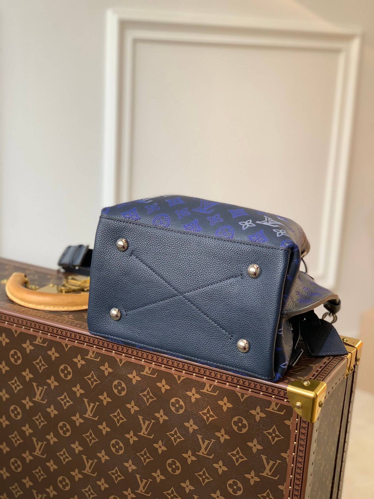 m59554 muria bucket bag monogram 25cm blue