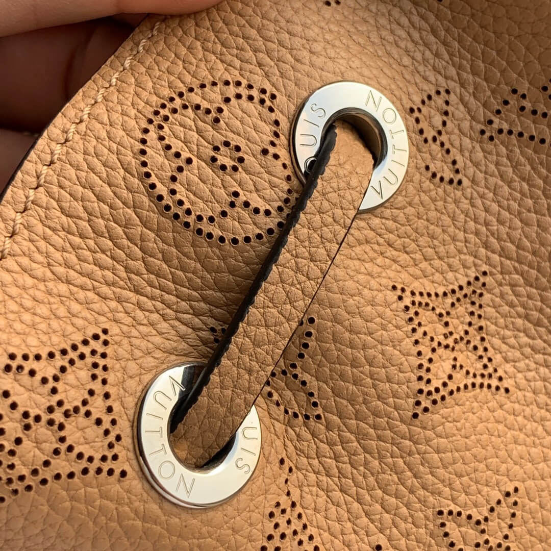 m59655 bella tote monogram 32cm orange yellow soft perforated cowhide shoulder bag cross body bags