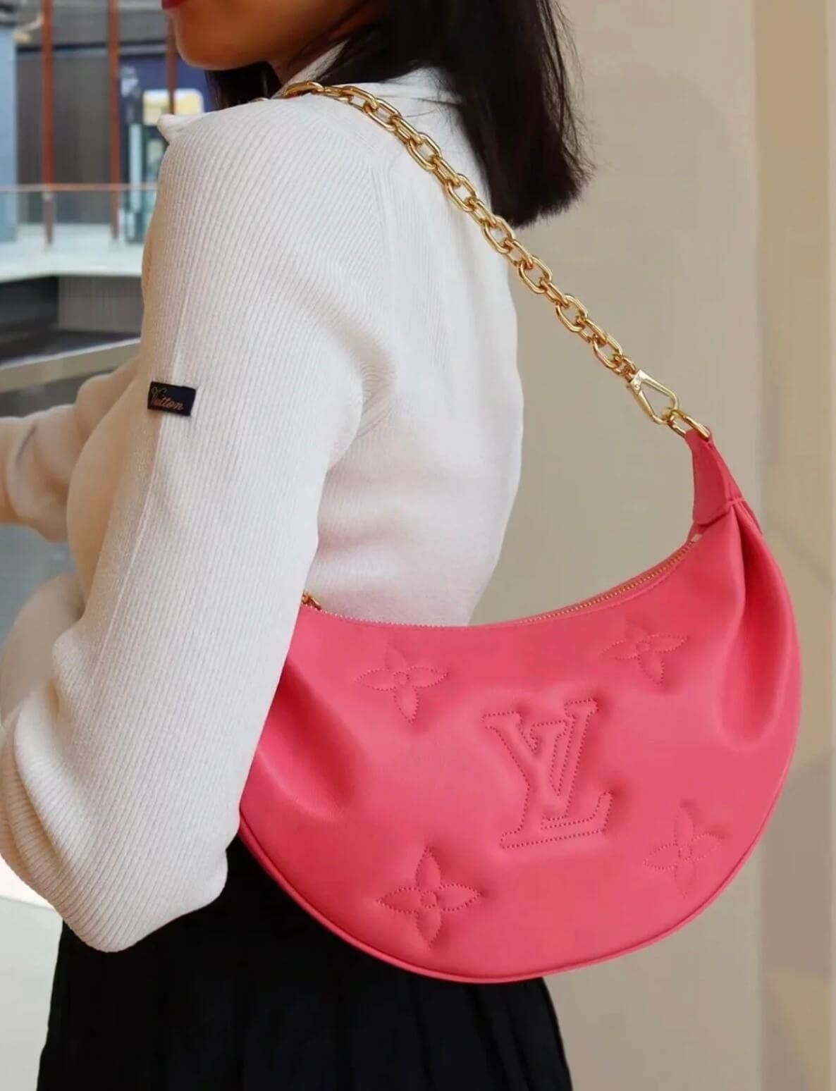 m59915 over the moon monogram rose red 27 5cm