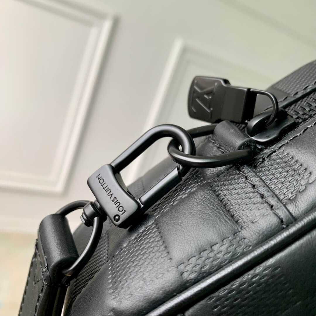 m60501 pochette kasai damier black full leather 25cm clutch bag mens handbags handbags handbags