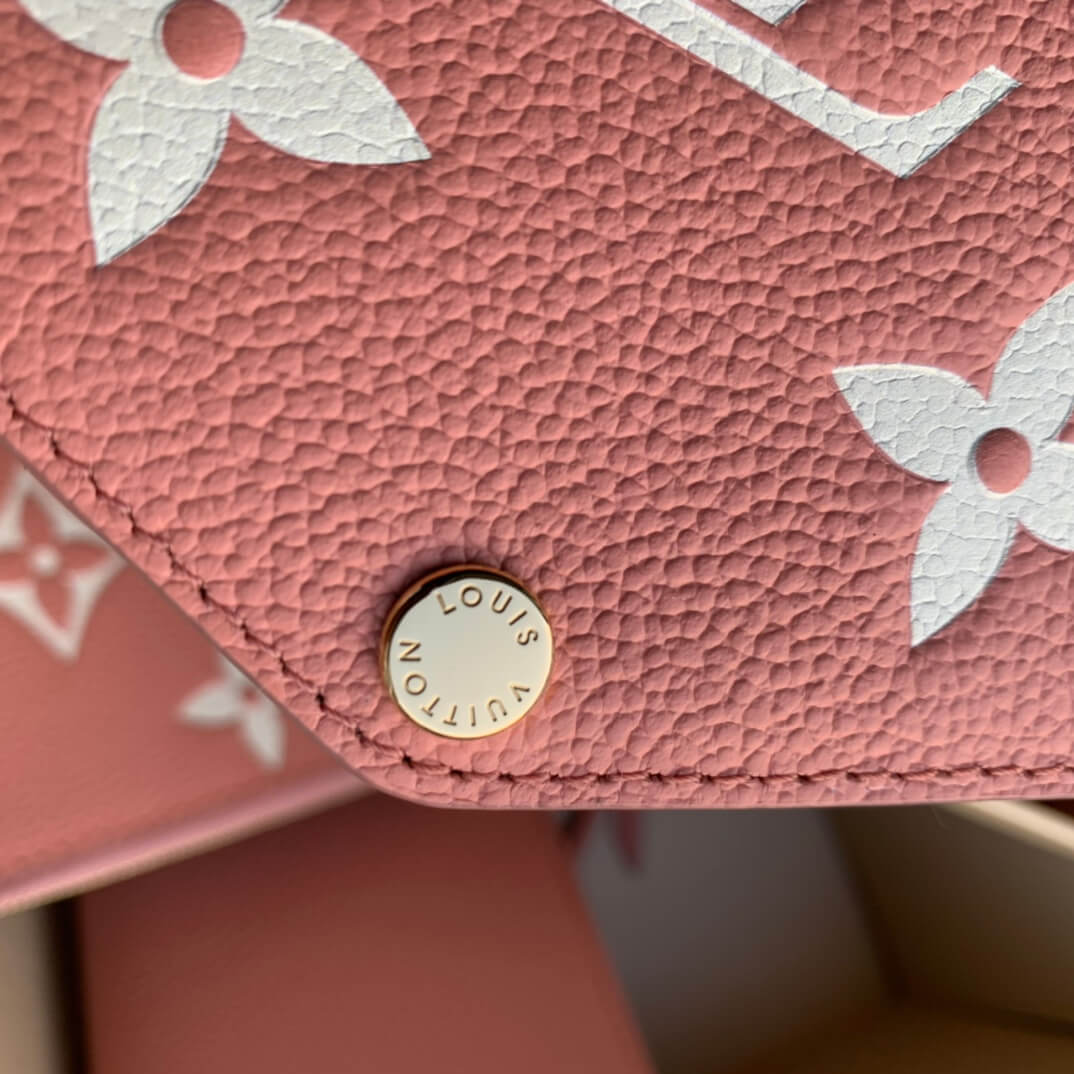 m61276 felicie mini monogram 21cm rose pink shoulder bag cross body bags three in one