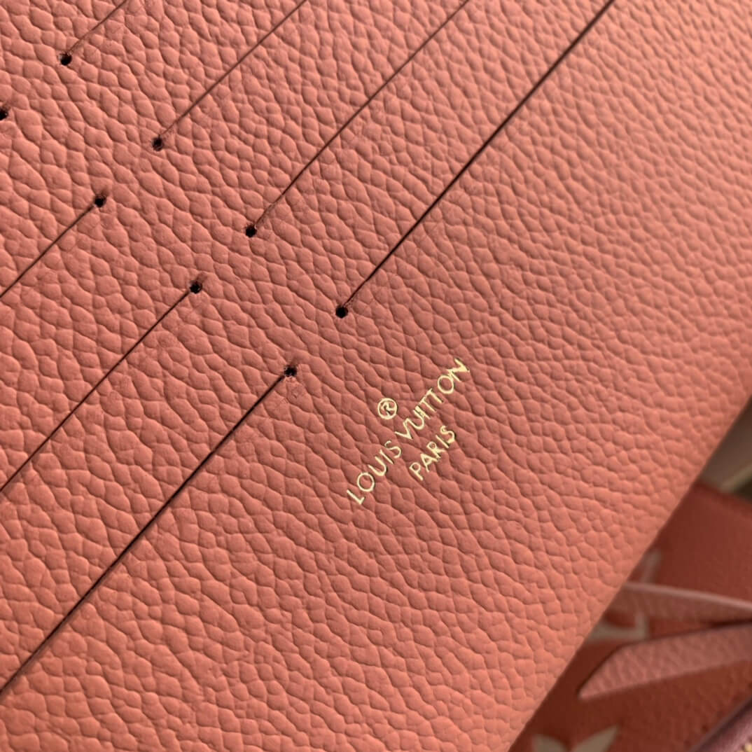m61276 felicie mini monogram 21cm rose pink shoulder bag cross body bags three in one