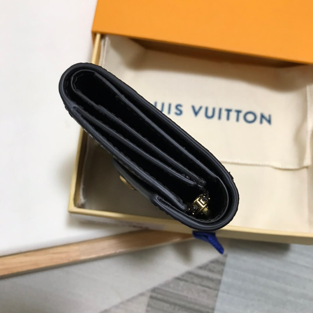 m62935 wallet monogram empreinte 9 5cm blue free shipping