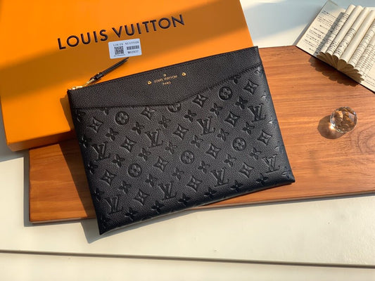 m62937 daily monogram empreinte 29 5cm black envelope handbag clutch bag messenger bag