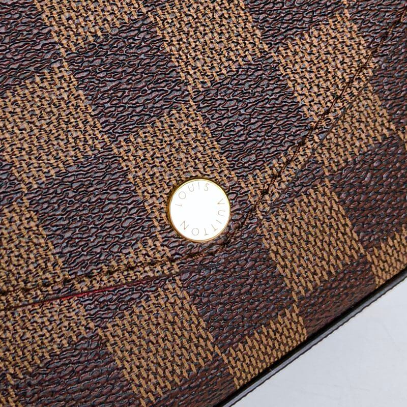 m63032 felicie gm 21cm chain bag damier cowhide real leather