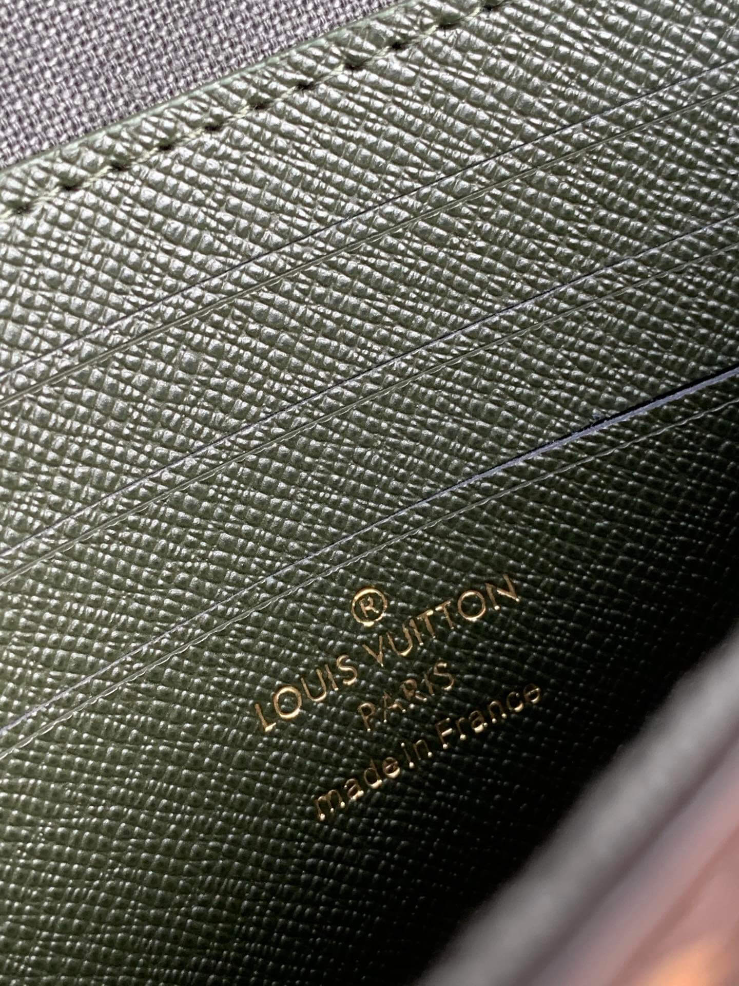 m80091 multi pochette felicie 17cm monogram khaki green