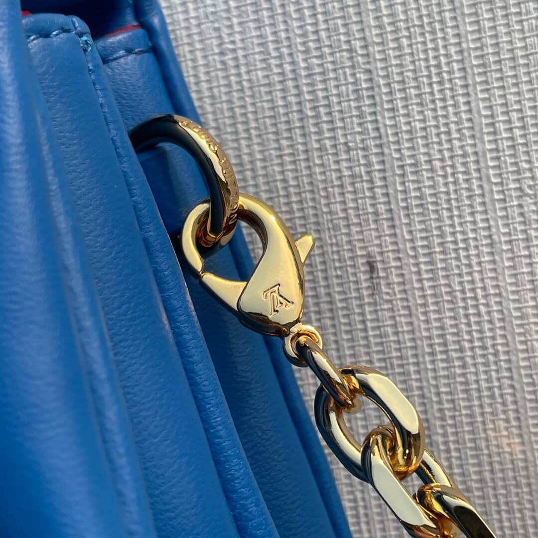 m80742 pochette coussin mini monogram 20cm blue cowhide leather