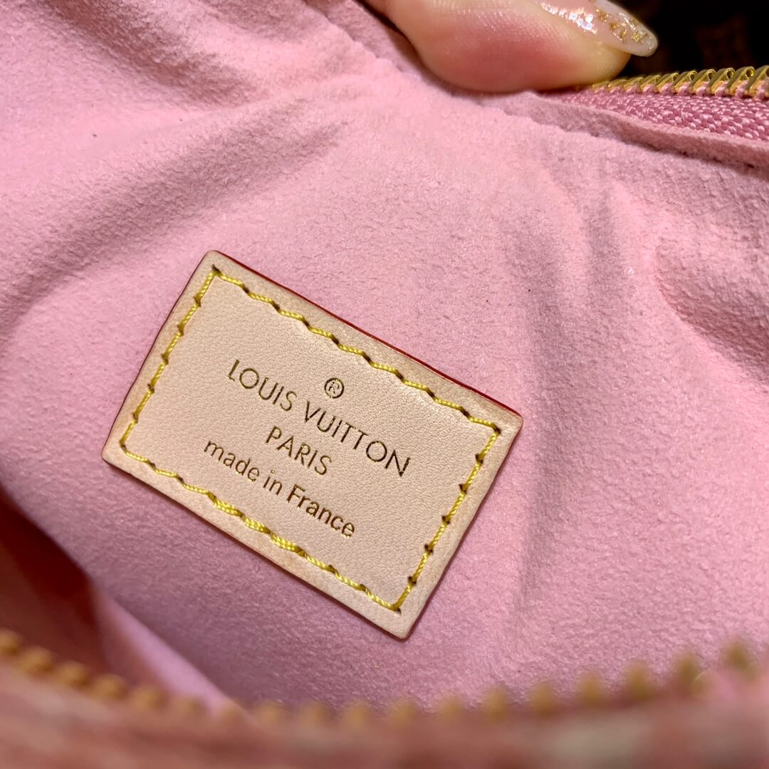 m81166 pink jeans loop 23cm monogram moon bag