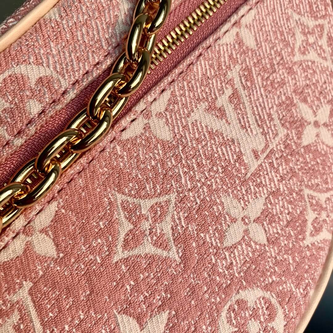 m81166 pink jeans loop 23cm monogram moon bag