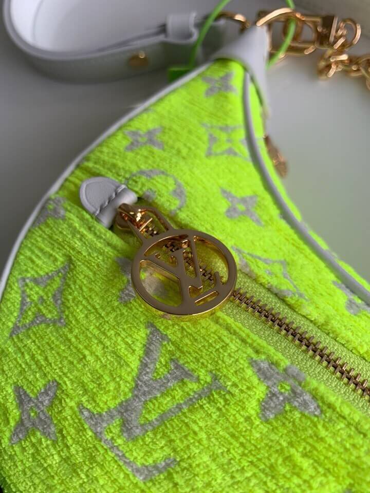 m81484 loop moon bag moon bag monogram 23cm yellow subaxillary bag shoulder bag cross body bags