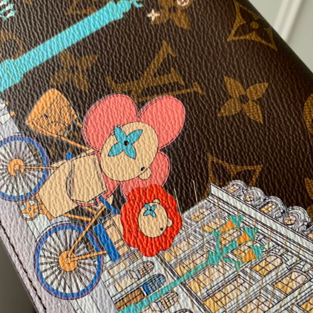 m81545 pochette felicie monogram 21cm myosotis pink
