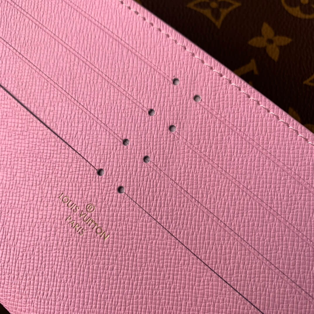m81545 pochette felicie monogram 21cm myosotis pink