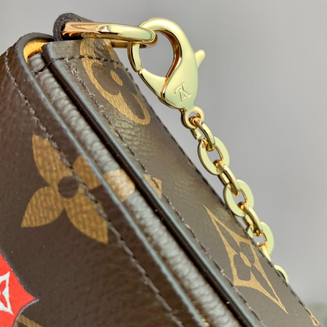 m81762 pochette felicie monogram 21cm myosotis yellow