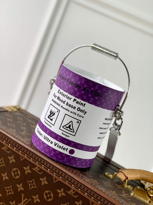 m81591 paint can purple virgil abloh 17 cm cross body bags