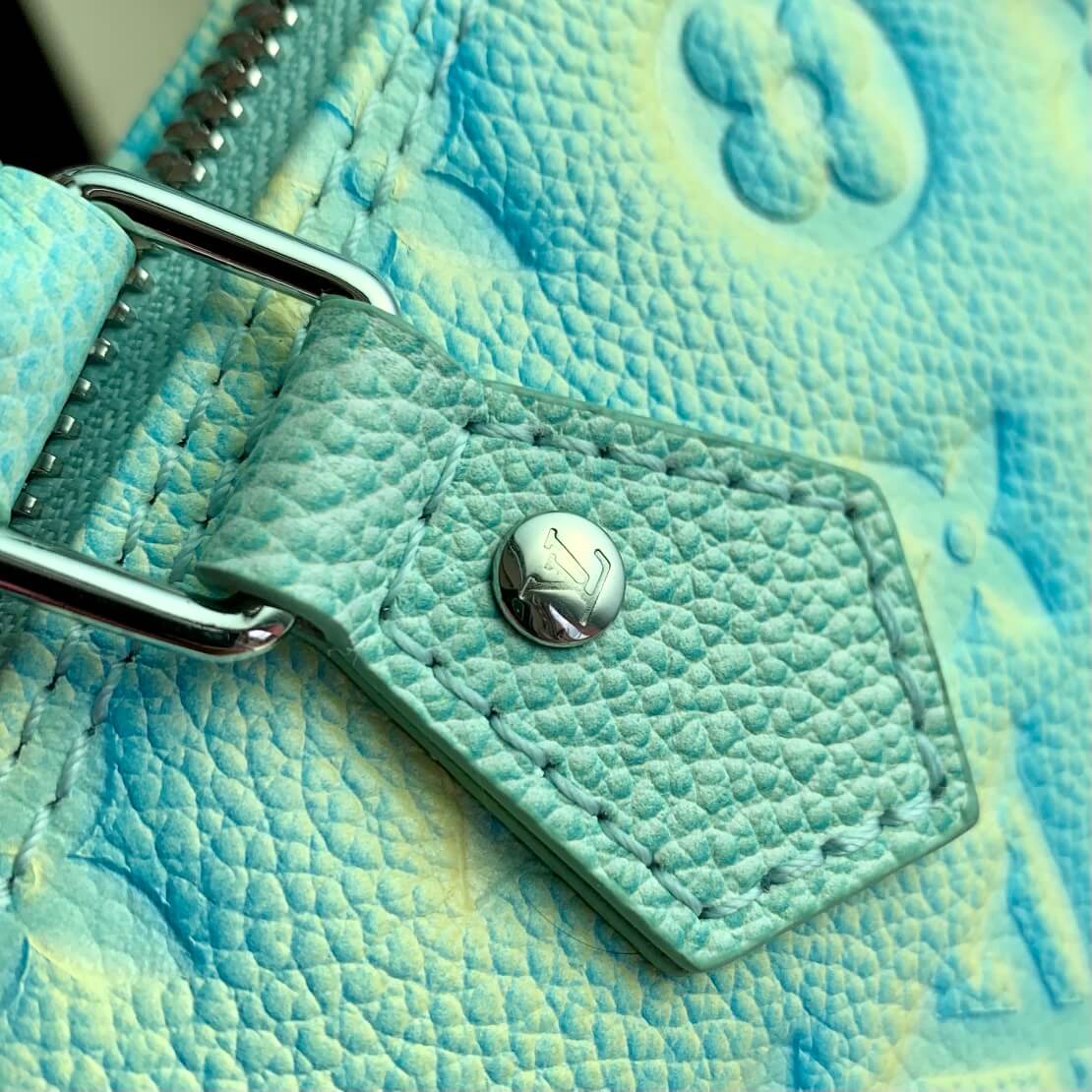 m81625 nano speedy monogram empreinte 16cm green