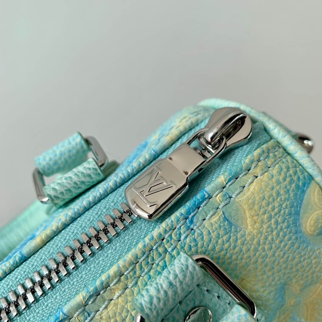 m81625 nano speedy monogram empreinte 16cm green