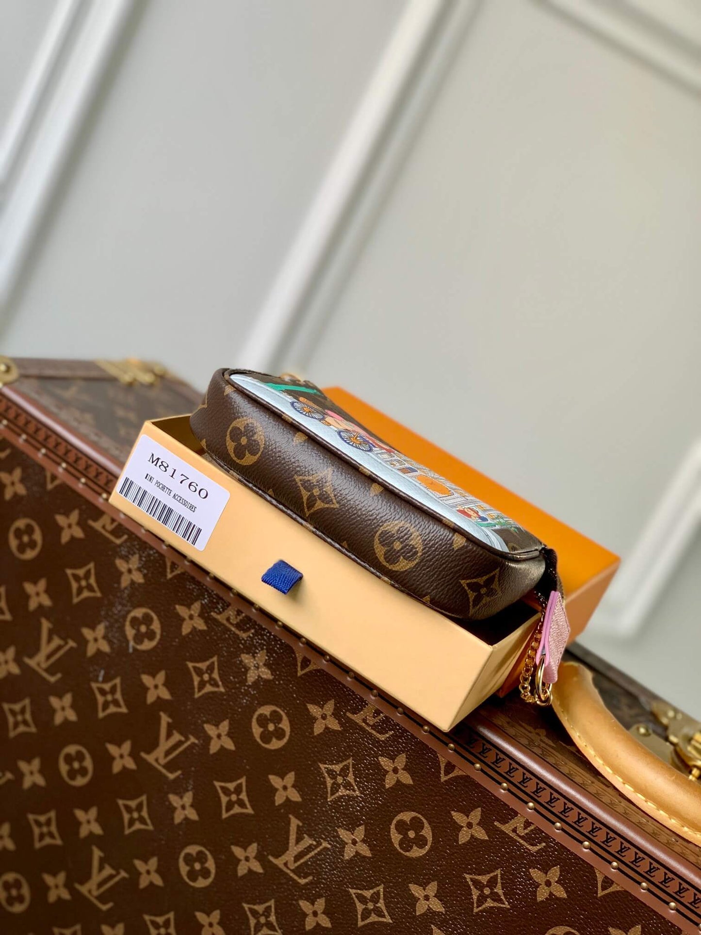 m81760 mini pochette accessoires monogram 15 5cm pink