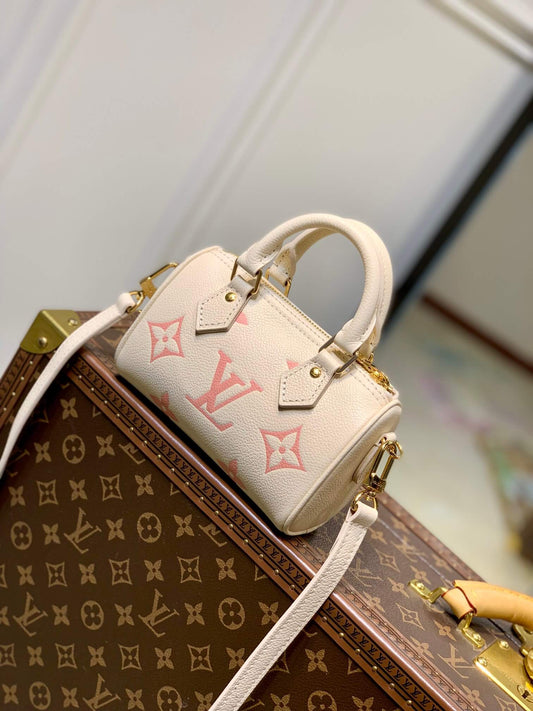 m81913 nano speedy monogram 16cm apricot monogram empreinte
