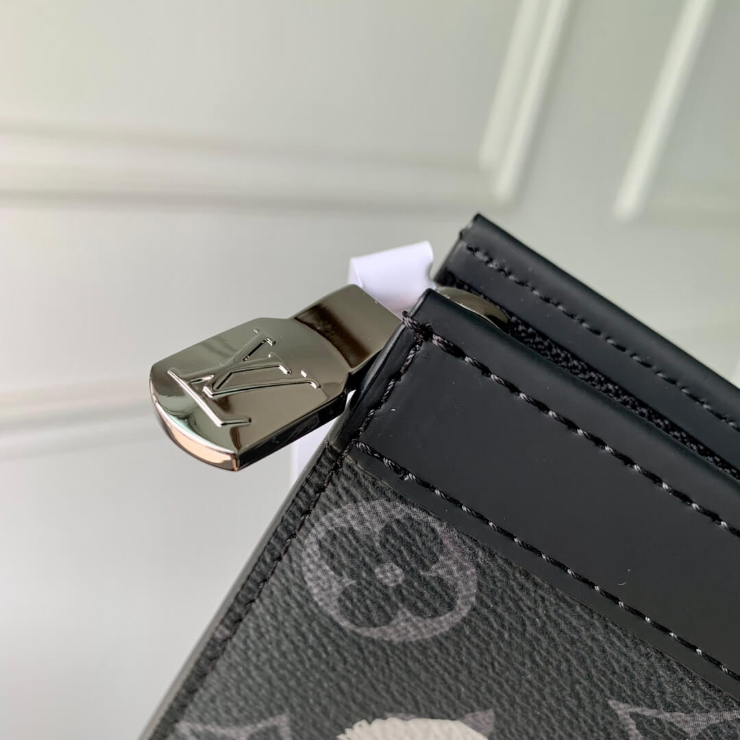 m81934 pochettevoyage monogram eclipse wallet black and white mens bag man bag
