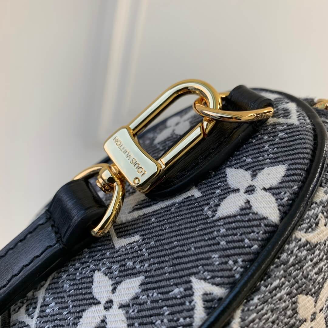 m82242 nano speedy monogram 16cm black jeans shoulder bag cross body bags handbag