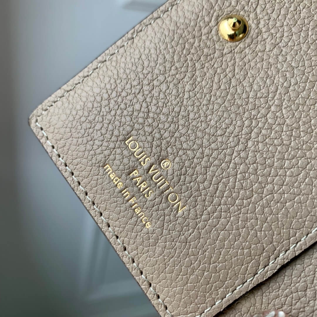 m82370 clea monogram empreinte 12cm free shipping wallet tourterelle gray cream