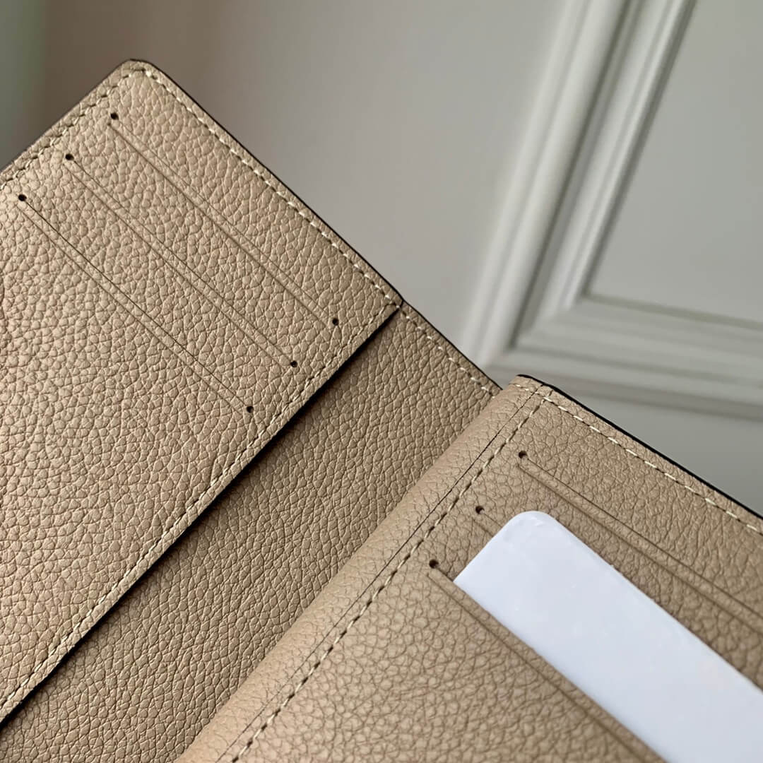 m82370 clea monogram empreinte 12cm free shipping wallet tourterelle gray cream