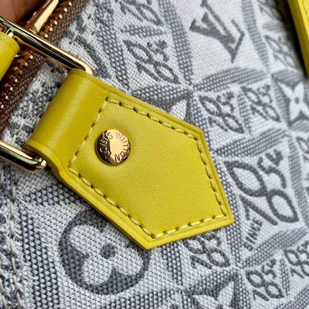 m91606 alma bb alma full leather yellow handbag 25cm