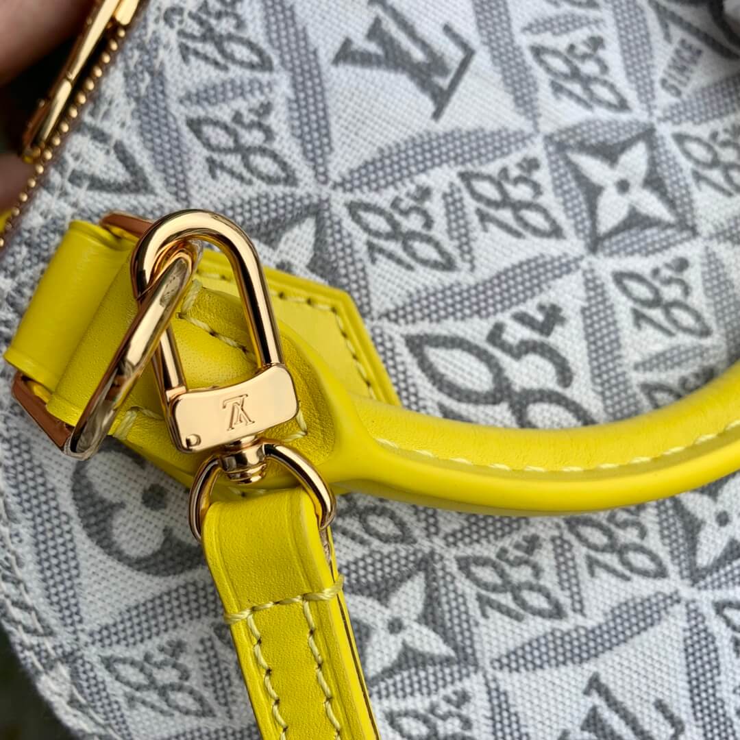 m91606 alma bb alma full leather yellow handbag 25cm