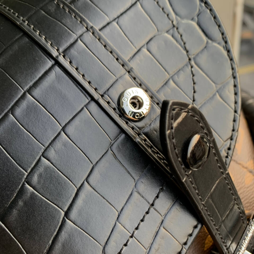 m93489 christopher pm monogram 41cm crocodile pattern montsouris backpack man bag mens bag