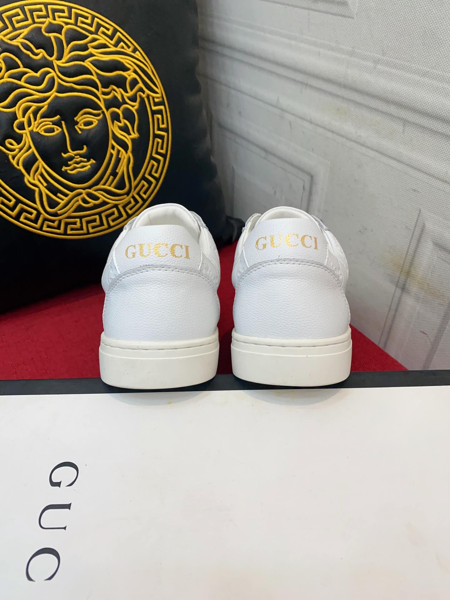 mens shoes gg casual korean style 38 44 mens size white 1