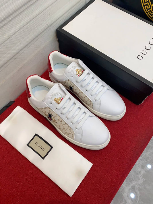 mens shoes gg casual korean style 38 44 mens size white