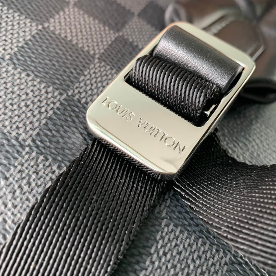 n40365 josh montsouris monogram macassar 32cm black damier coated canvas in graphite