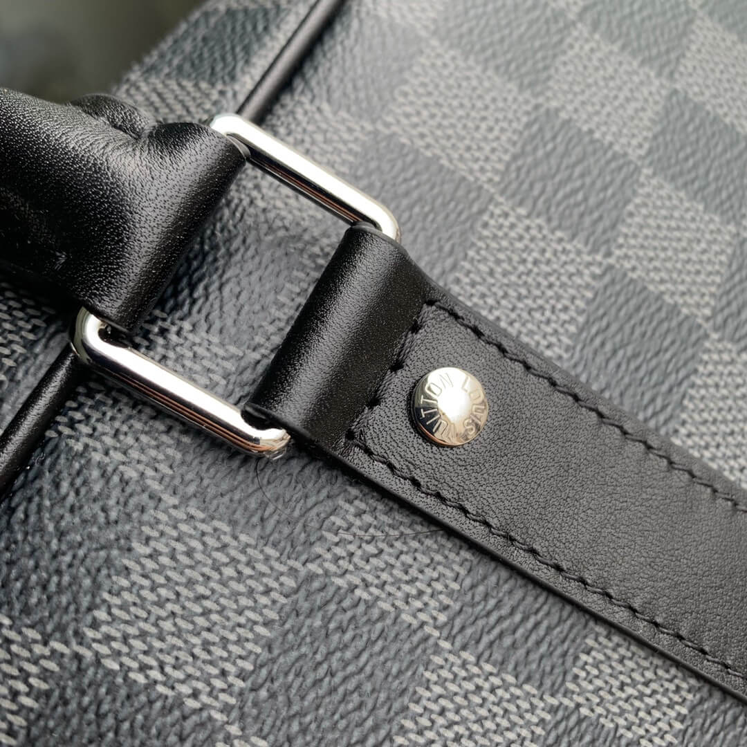 n40445 porte documents voyage pm 36 5cm damier graphite black