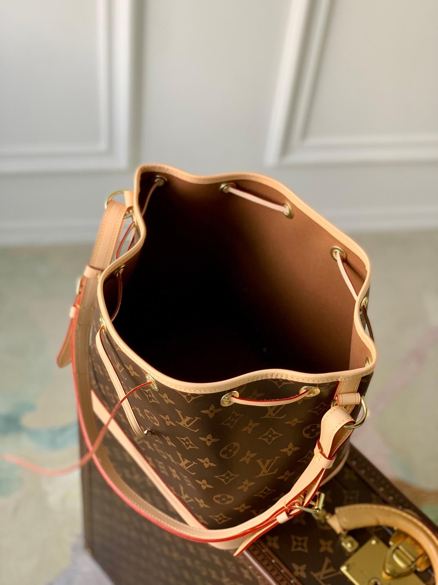 n40818 noe bb bucket bag monogram 27cm brown