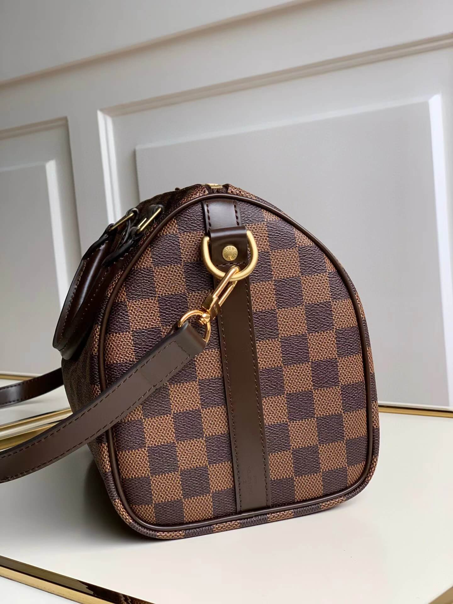 n41368 speedy bandouliere 25cm travel bag monogram brown
