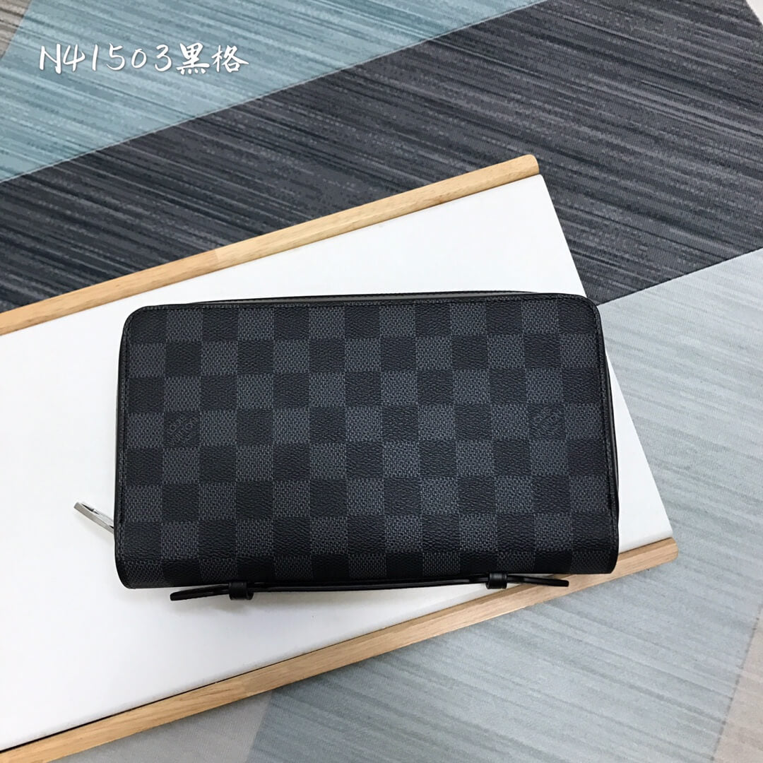 n41503 brazza clutch bag damier wallet black mens bag man bag