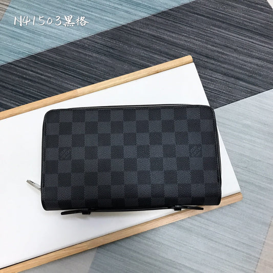 n41503 brazza clutch bag damier wallet black mens bag man bag