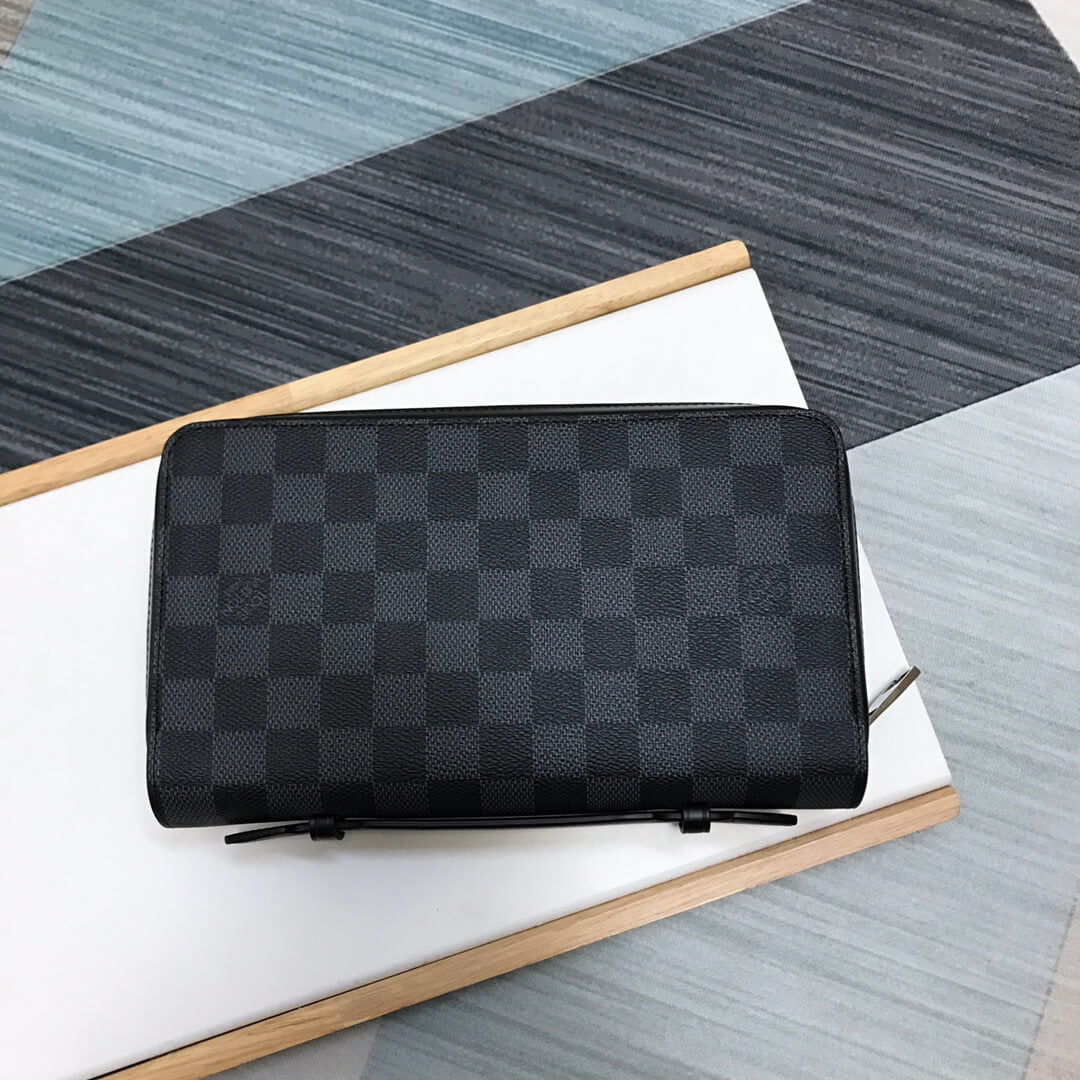 n41503 brazza clutch bag damier wallet black mens bag man bag