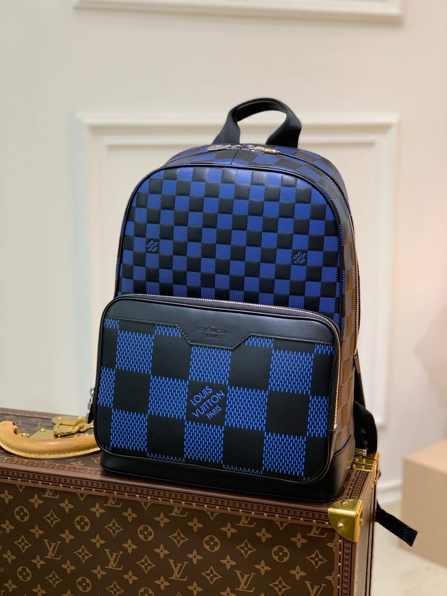 n50021 campus damier infini 3d 30cm blue