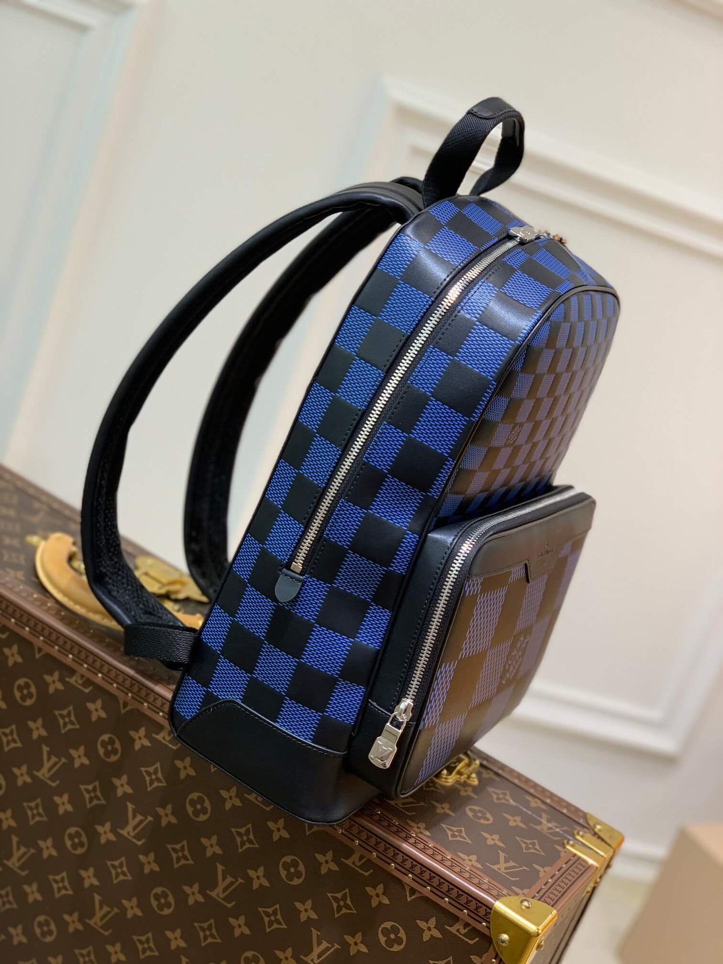 n50021 campus damier infini 3d 30cm blue