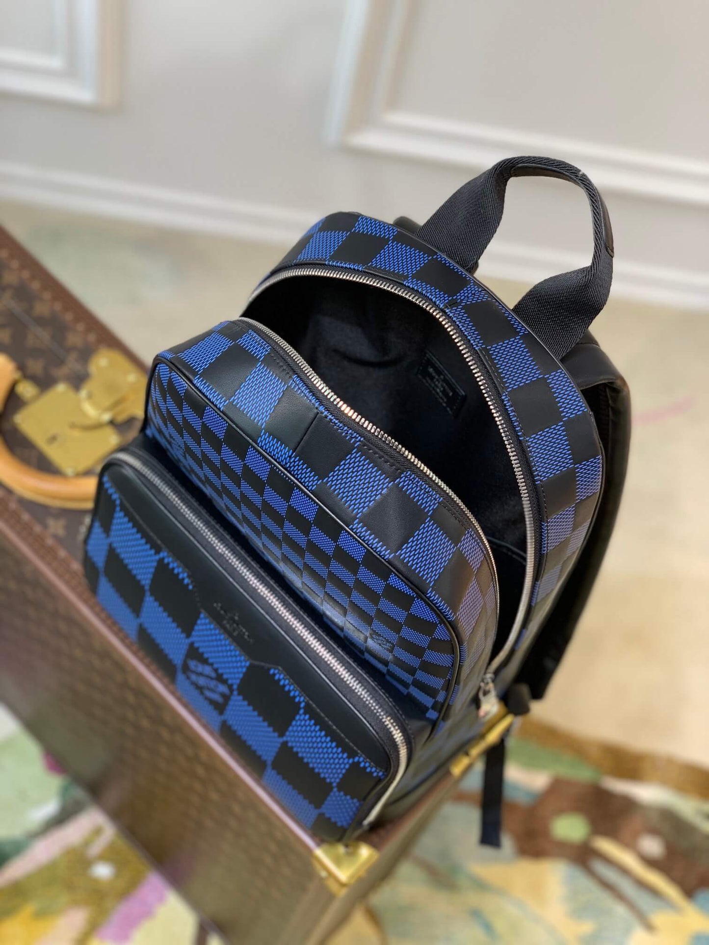 n50021 campus damier infini 3d 30cm blue