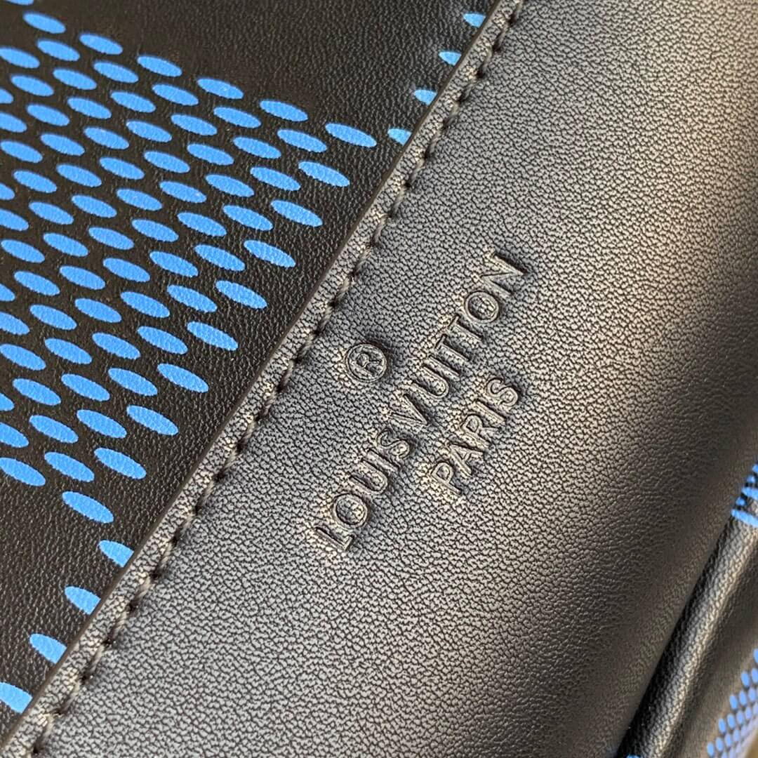 n50038 avenue damier infini 3d 20cm blue