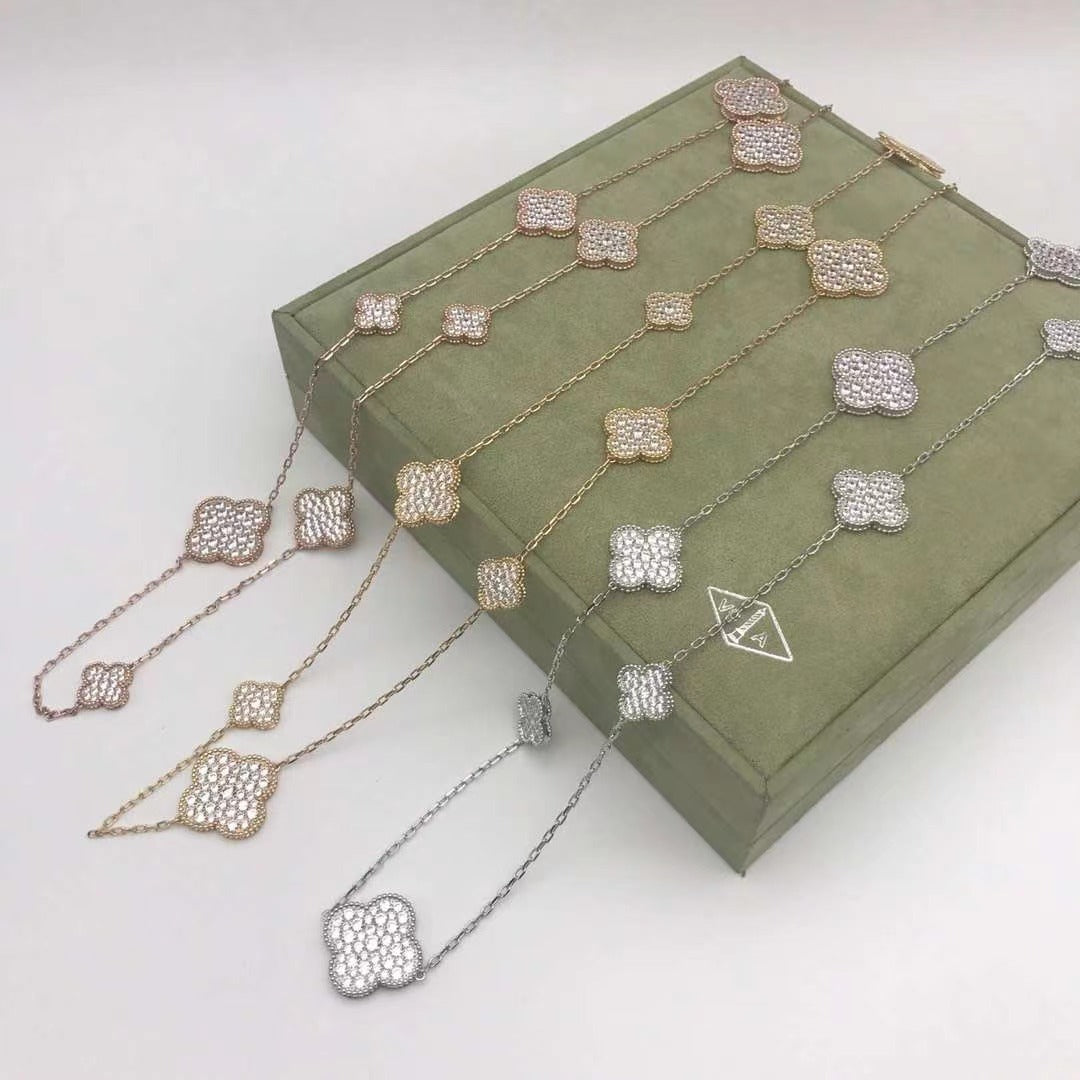 necklace silver golden color