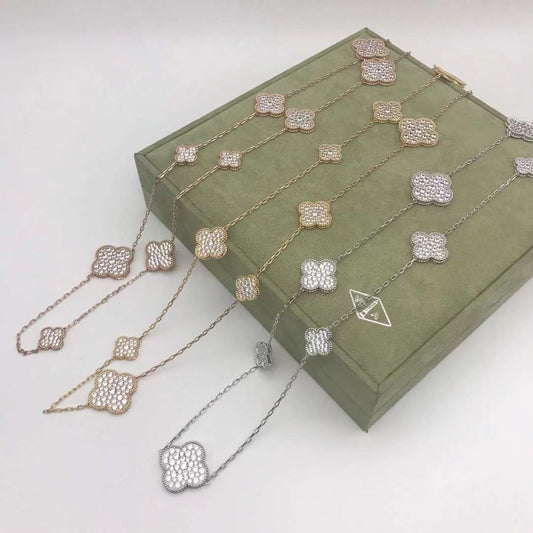 necklace silver golden color