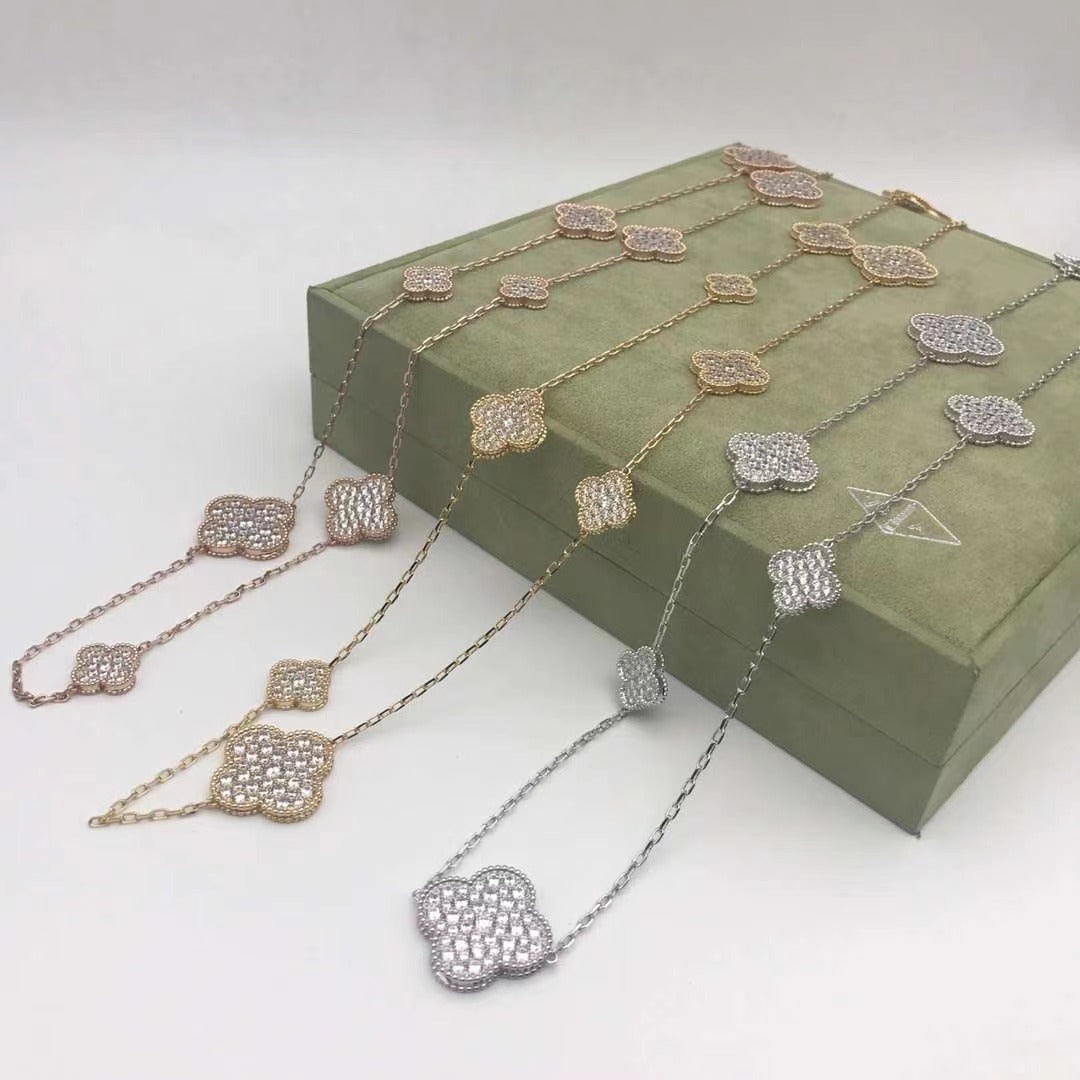 necklace silver golden color
