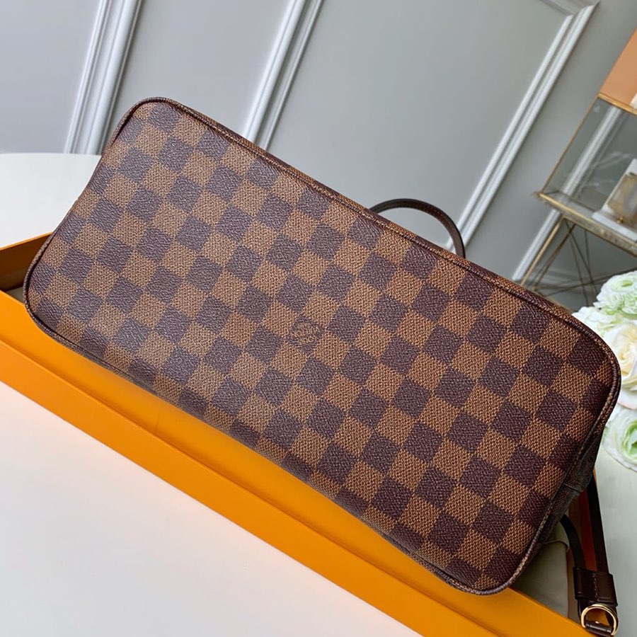 neverfull mm damier pink inside azur bag n41603