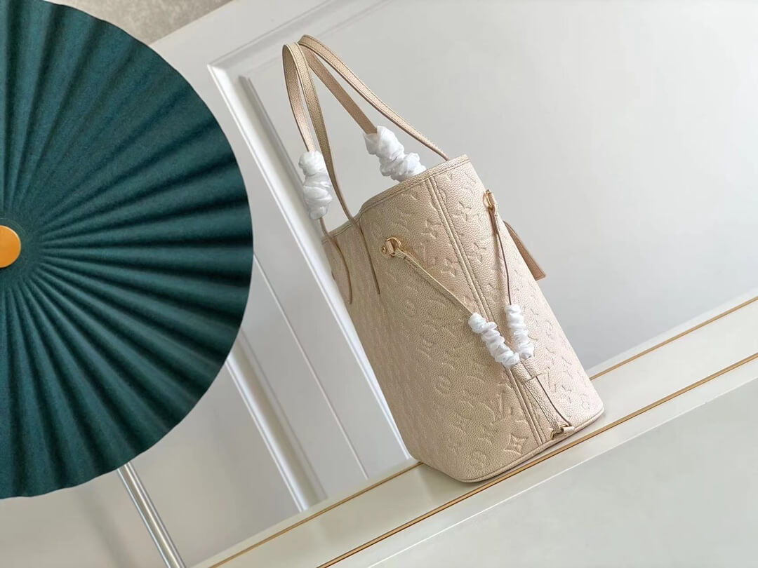 m58525 neverfull monogram empreinte handbag apricot new colors 2022