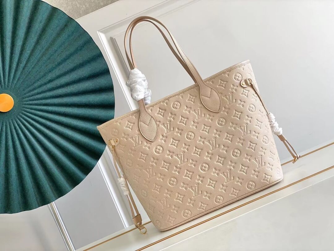 m58525 neverfull monogram empreinte handbag apricot new colors 2022