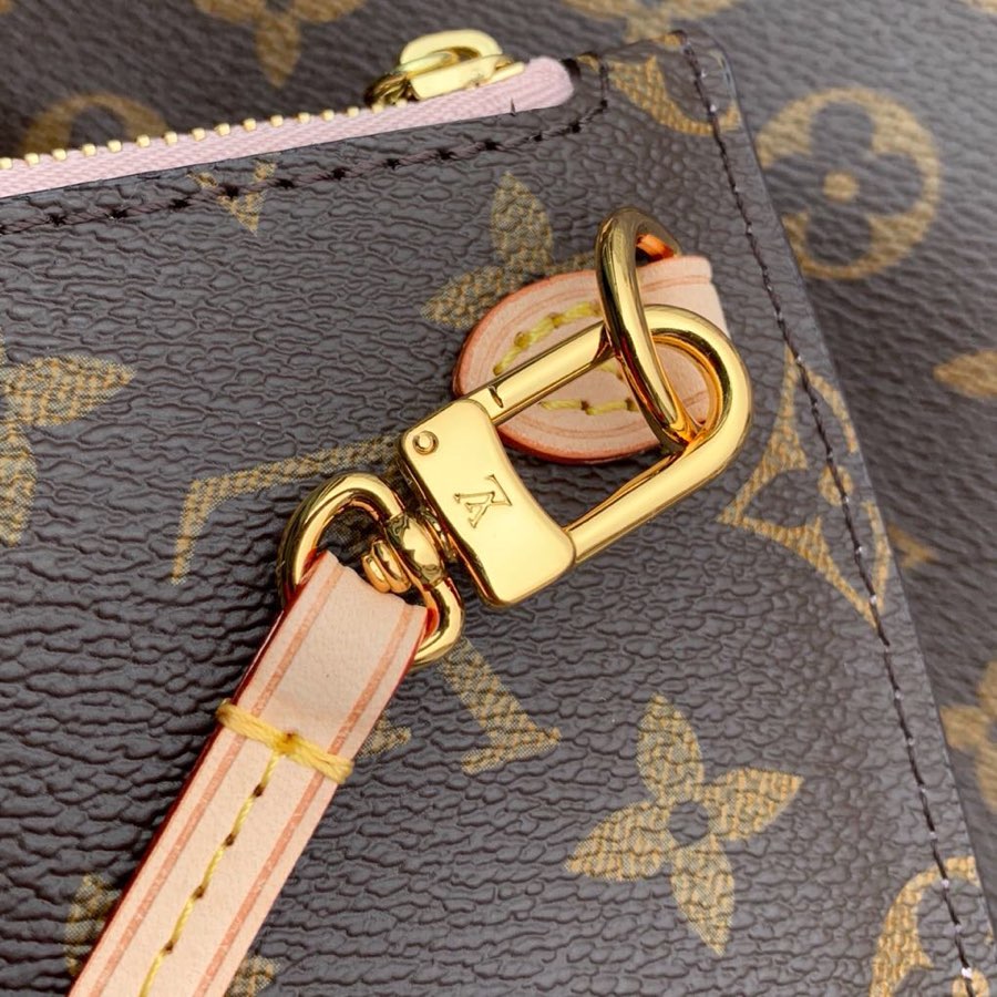 neverfull m50366 pink inside mm monogram