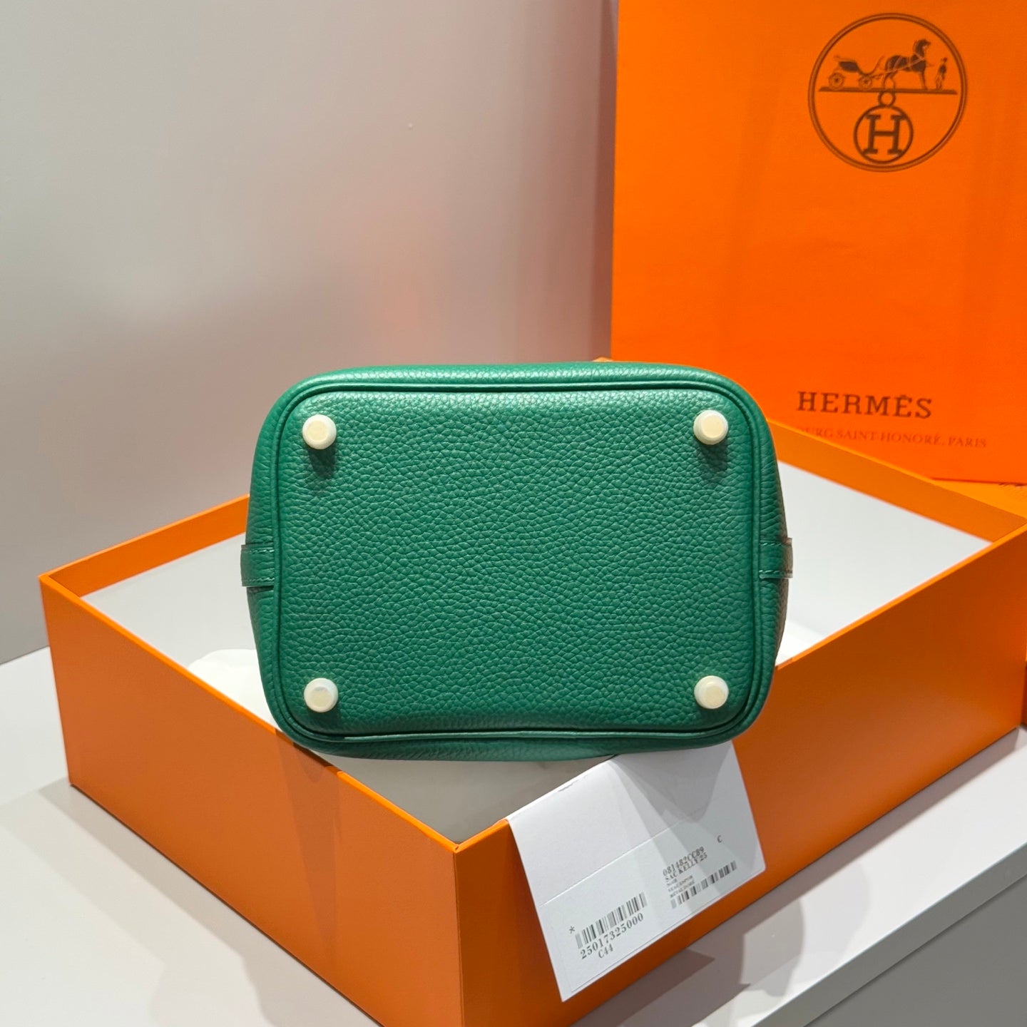 HM picotin lick 18cm togo gold hardware  peacock green QWE08271